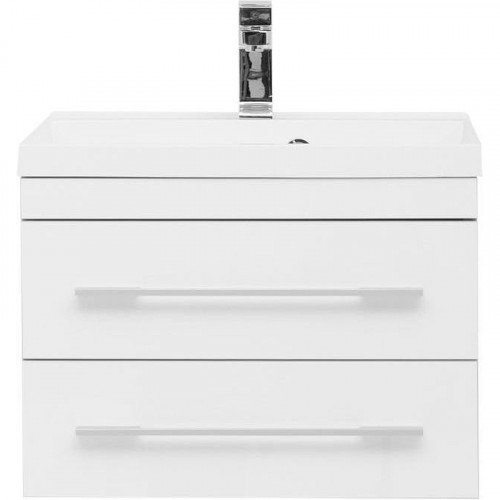 Тумба с раковиной Aquanet Верона 58 287669 подвесная Белая МДФ / ЛДСП