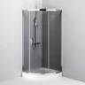 Душевой уголок AM.PM Like Solo Slide 90x90 W83G-315-090CG64 профиль Хром матовый стекло тонированное