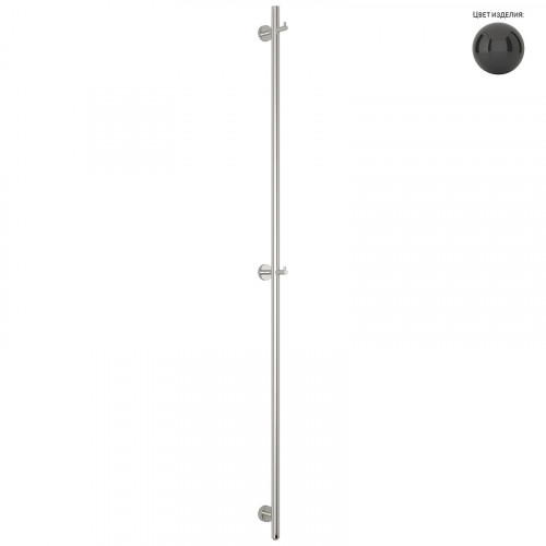 Электрический полотенцесушитель Сунержа Аскет 165x2.5 9004-0850-1650 цвет RAL 9004  Сигнальный чёрный