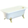 Ванна из искусственного камня Migliore Olivia 174x80 26924 ножки Leone Standart Золото