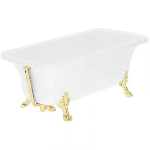 Ванна из искусственного камня Migliore Olivia 174x80 26924 ножки Leone Standart Золото