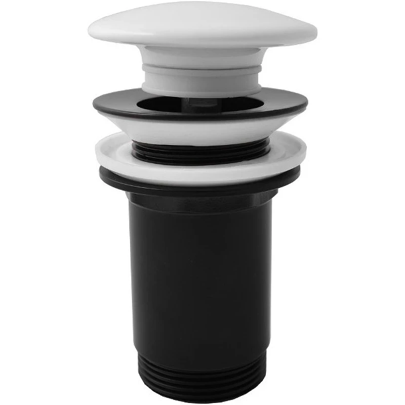 Донный клапан Rav Slezak MD0485CMAT click-clack Черный матовый