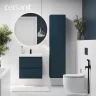 Шкаф пенал Cersanit Moduo 40 69350 подвесной цвет Темно-серый
