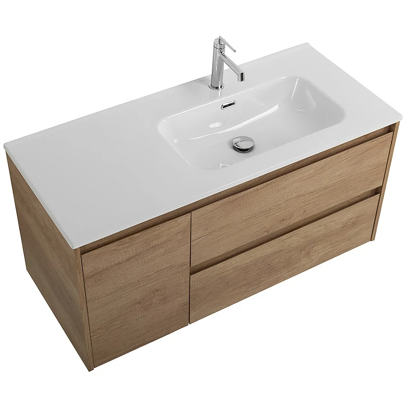 Тумба под раковину BelBagno Kraft 100 R KRAFT-1000-2C-1A-SO-RNN-R подвесная Rovere Nebrasca Nature МДФ / ЛДСП