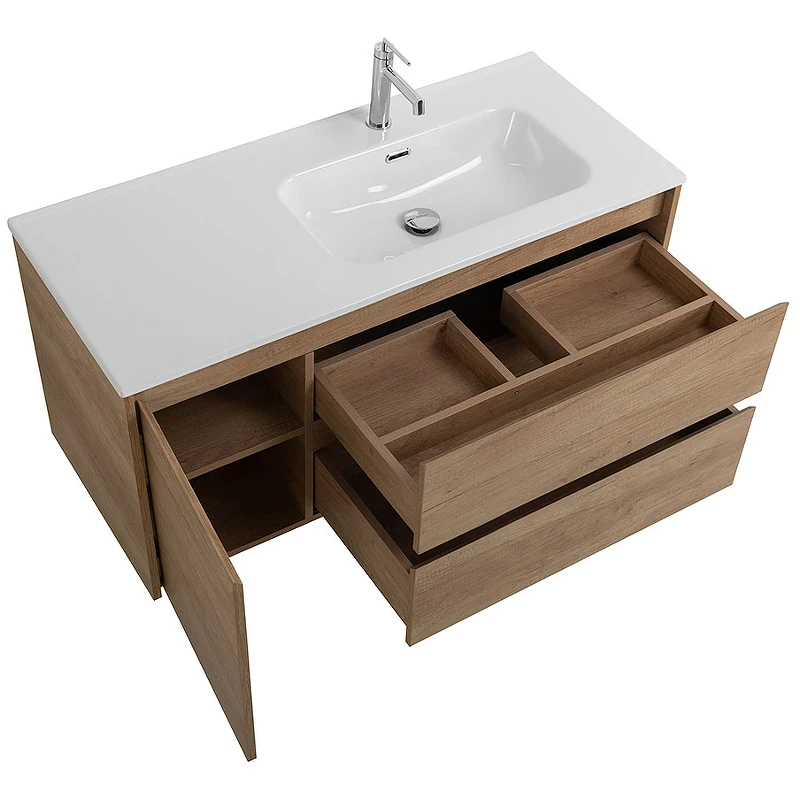 Тумба под раковину BelBagno Kraft 100 R KRAFT-1000-2C-1A-SO-RNN-R подвесная Rovere Nebrasca Nature МДФ / ЛДСП