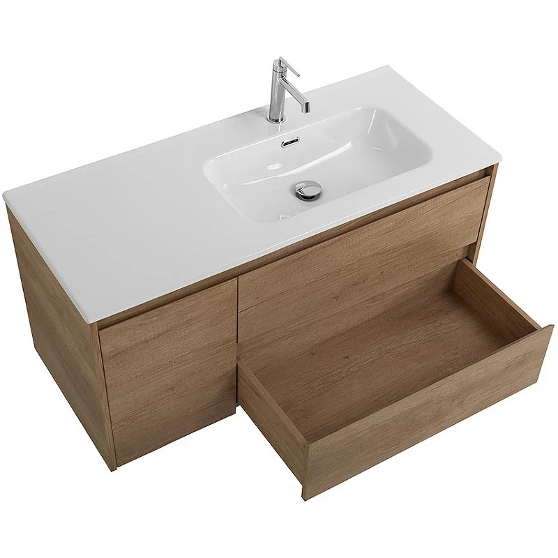 Тумба под раковину BelBagno Kraft 100 R KRAFT-1000-2C-1A-SO-RNN-R подвесная Rovere Nebrasca Nature МДФ / ЛДСП