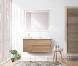 Тумба под раковину BelBagno Kraft 100 R KRAFT-1000-2C-1A-SO-RNN-R подвесная Rovere Nebrasca Nature МДФ / ЛДСП