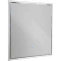 Зеркало Cezares Interni 100 CZR-SPC-INT-1000-900-LED-TCH-WARM-BL с подсветкой Bianco Lucido с сенсорным выключателем и подогревом стекло