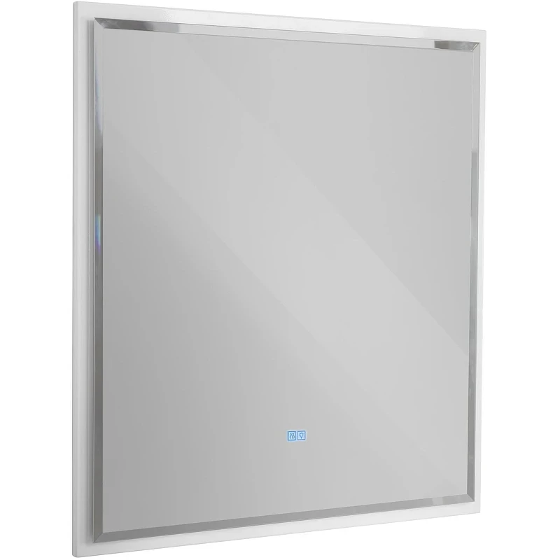 Зеркало Cezares Interni 100 CZR-SPC-INT-1000-900-LED-TCH-WARM-BL с подсветкой Bianco Lucido с сенсорным выключателем и подогревом стекло
