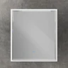 Зеркало Cezares Interni 100 CZR-SPC-INT-1000-900-LED-TCH-WARM-BL с подсветкой Bianco Lucido с сенсорным выключателем и подогревом стекло