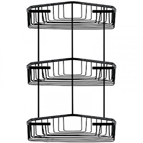 Полка корзина Frap F351-26 угловая Черная матовая