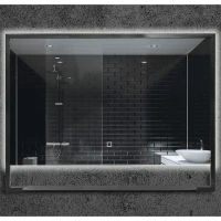 Зеркало Boheme Armadi Art Vallessi 80 551/2 с подсветкой Антрацит с сенсорным выключателем стекло