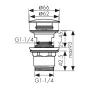 Донный клапан Kaiser 8040 click-clack Хром