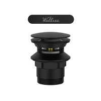 Слив-перелив Wellsee Useful Extras 231924000 click-clack цвет Черный матовый