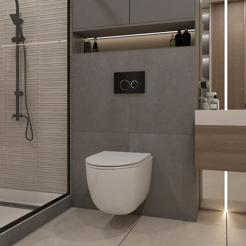 Клавиша смыва Maretti Elena AC12EA-564 цвет Черный Хром