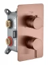 Смеситель для душа Boheme Cell 135-3-CB цвет Брашированная медь