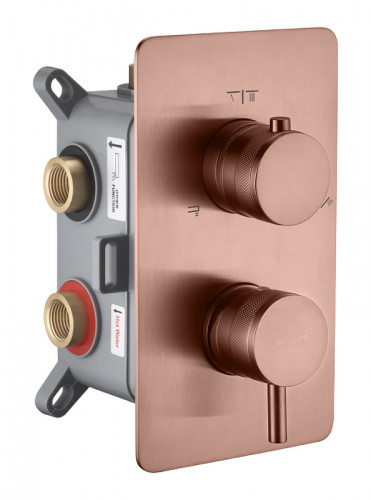 Смеситель для душа Boheme Cell 135-3-CB цвет Брашированная медь