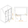 Душевая дверь RGW Stilvoll SV-004-Gr 130 353200413-110 профиль Серый стекло прозрачное