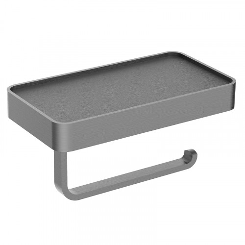 Держатель туалетной бумаги Wonzon &amp; Woghand Graffity WW-9366-BGM с полкой цвет Темный графит