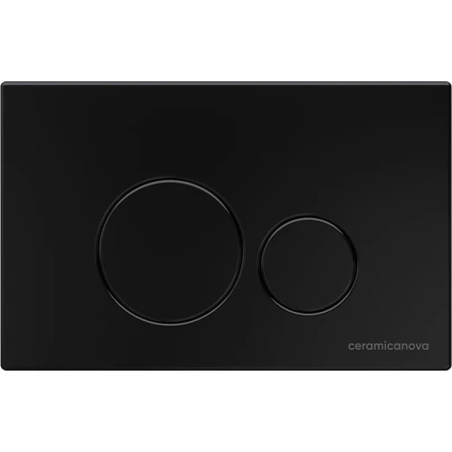 Комплект унитаза с инсталляцией Ceramicanova Metropol CN4002MB_1001B_1000 с сиденьем Микролифт и Черной матовой клавишей смыва фарфор подвесной