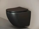 Комплект унитаза с инсталляцией Ceramicanova Metropol CN4002MB_1001B_1000 с сиденьем Микролифт и Черной матовой клавишей смыва фарфор подвесной