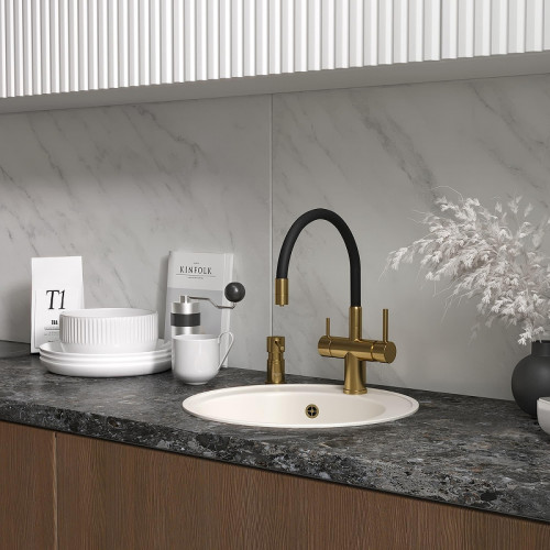 Смеситель для кухни Reflexion Lago RX9902GD цвет Брашированное золото