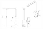 Смеситель для кухни Emar Quartz 3014.6 цвет Барит