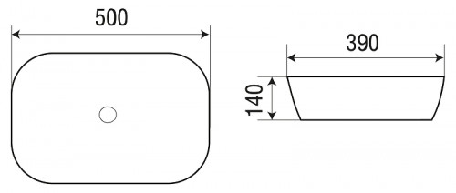 Раковина-чаша WeltWasser Elbach M2195 BDG 50 10000005750 Черная Темно-зеленая фаянс накладная