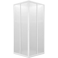 Душевой уголок Melodia della vita Full Square 90x90 MCNFS9090PsWt профиль Белый полистирол призма