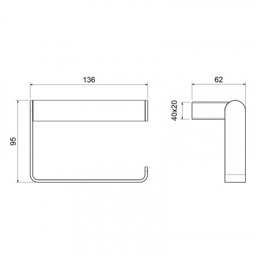 Держатель туалетной бумаги Timo Luiro 18542/00 цвет Хром