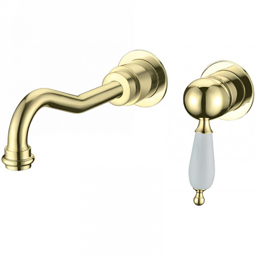 Смеситель для раковины Boheme Tradizionale Oro 287 Золото латунь встраиваемый