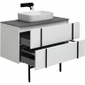 Тумба под раковину Allen Brau Reality 100 1.32007.WM подвесная Белая матовая МДФ / ЛДСП