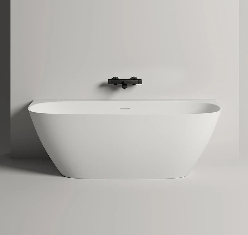 Ванна из искусственного камня Salini Sofia Wall 180х85 102523M Белая матовая
