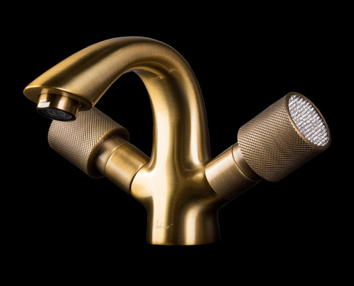 Смеситель для раковины Boheme Royal Cristal 311-Royal/CRST Бронза латунь