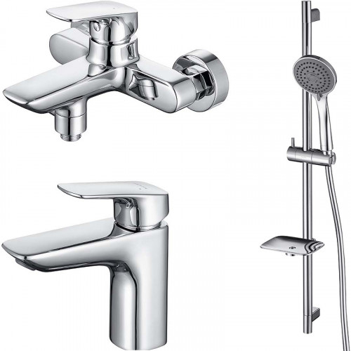 Комплект смесителей Aquatek Вега AQ1030CR Хром латунь