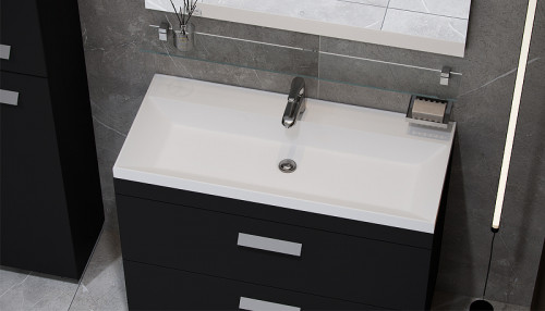 Тумба под раковину Velvex Orlando 100 tn.ORL.CLA.100.2Y Графит