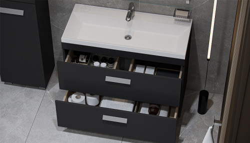 Тумба под раковину Velvex Orlando 100 tn.ORL.CLA.100.2Y Графит