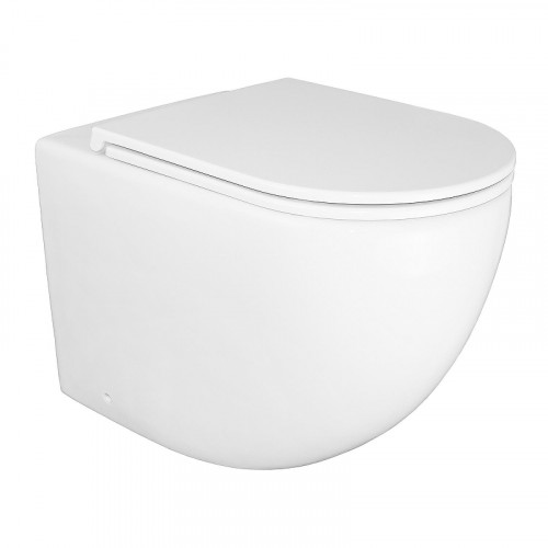 Унитаз Azario Grado Торнадо AZ-2141D-UQ1 приставной цвет Белый с сиденьем Микролифт