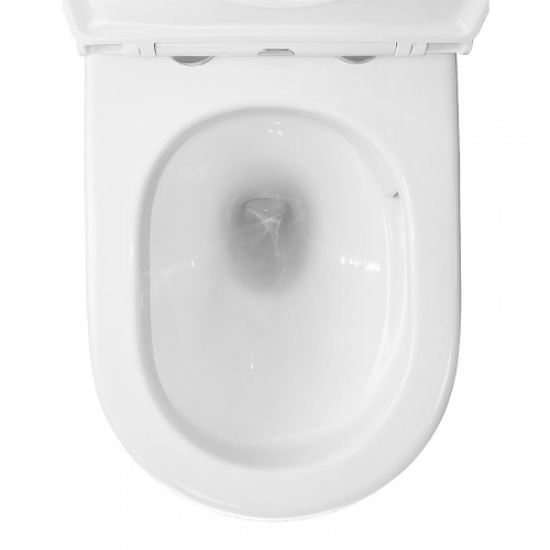 Унитаз Azario Grado Торнадо AZ-2141D-UQ1 приставной цвет Белый с сиденьем Микролифт