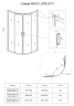 Душевой уголок Veconi Rovigo RV01B 80х80 RV01B-80-01-C7 профиль Черный матовый стекло прозрачное