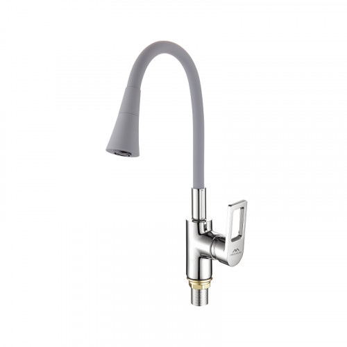 Смеситель для кухни Fashun A4253+B17 цвет Хром Серый