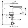Смеситель для раковины Hansgrohe Rebris S 72514000 Хром латунь