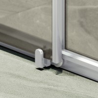 Душевая дверь Maybah Glass MGD-1542-5 1200x1950 раздвижная профиль Хром матовый стекло бронзовое матовое