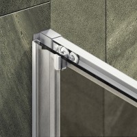 Душевая дверь Maybah Glass MGD-1542-5 1200x1950 раздвижная профиль Хром матовый стекло бронзовое матовое