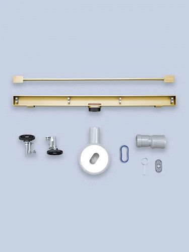 Душевой лоток AltroBagno Trave 60 071218 BG с решеткой цвет Золото матовое