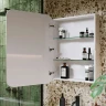 Зеркальный шкаф Alavann Lana 70 ALV0279002 с подсветкой цвет Белый