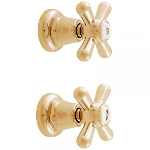 Смеситель для душа Rav Slezak Morava retro MK183Z Золото латунь встраиваемый