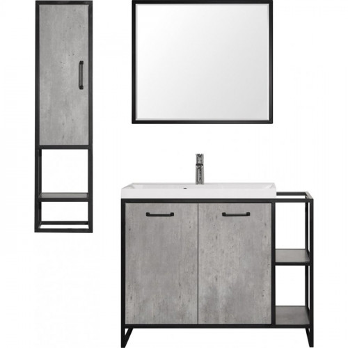 Тумба под раковину Style Line Лофт Classic 80/100 Бетон МДФ / ЛДСП