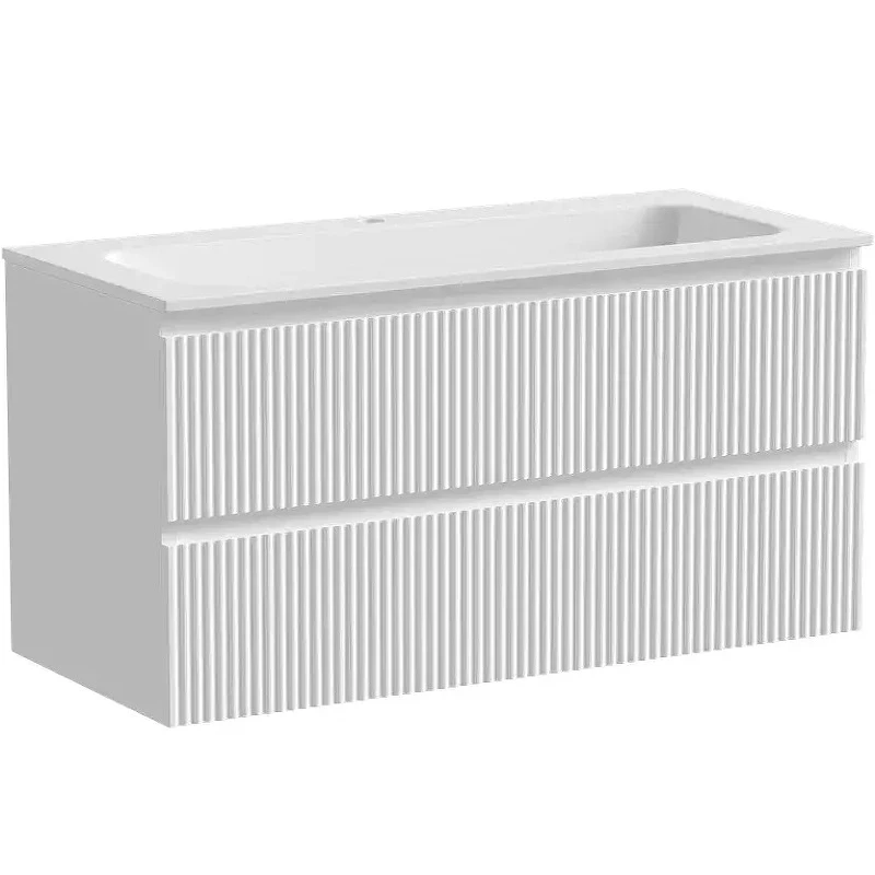 Тумба под раковину Sancos Snob R 100 SNR100W подвесная Bianco МДФ / ЛДСП