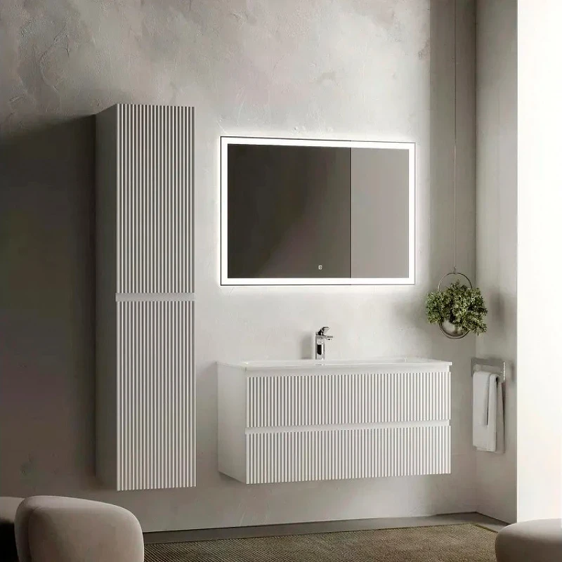 Тумба под раковину Sancos Snob R 100 SNR100W подвесная Bianco МДФ / ЛДСП